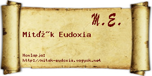 Miták Eudoxia névjegykártya